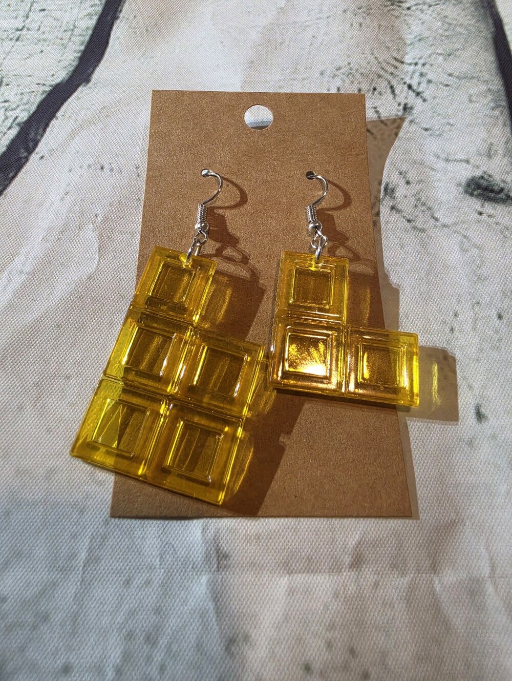 Tetris Dangle Earrings